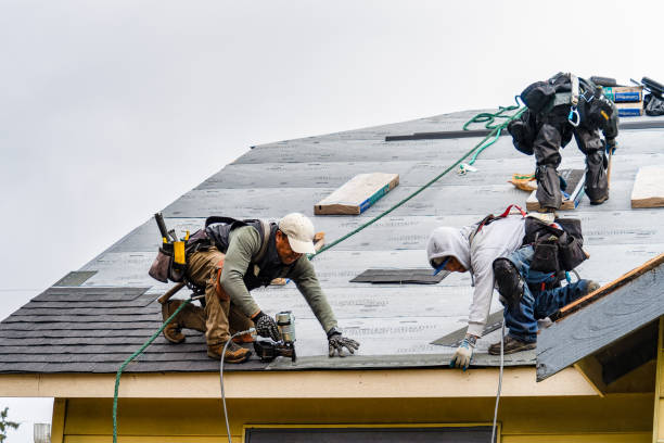 Professional Gutter Installation technician working in Huntsville, UT